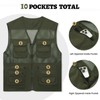 Wirltte Mens Fishing Vests Gilet Lightweight Outdoor Work Cargo Mesh
