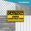 2 PC Under Construction Sign - 12 x 8 Coroplast