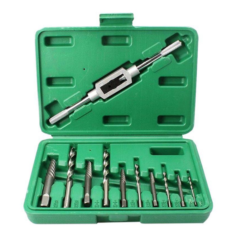 11Pcs Damaged Screw Extractor Set Broken Remover Kit Removal Tool