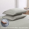 Queen Pillowcases Set of 4 – Soft Brushed Microfiber, Envelope