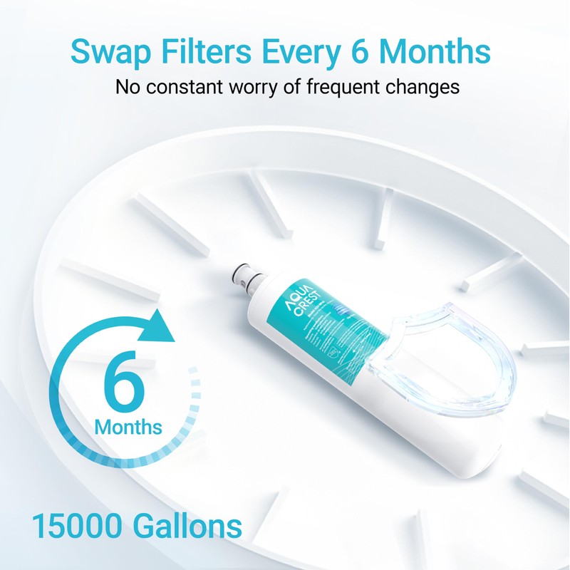 AQUA CREST 3US-PF01 Under Sink Water Filter, NSF/ANSI 42 Certified