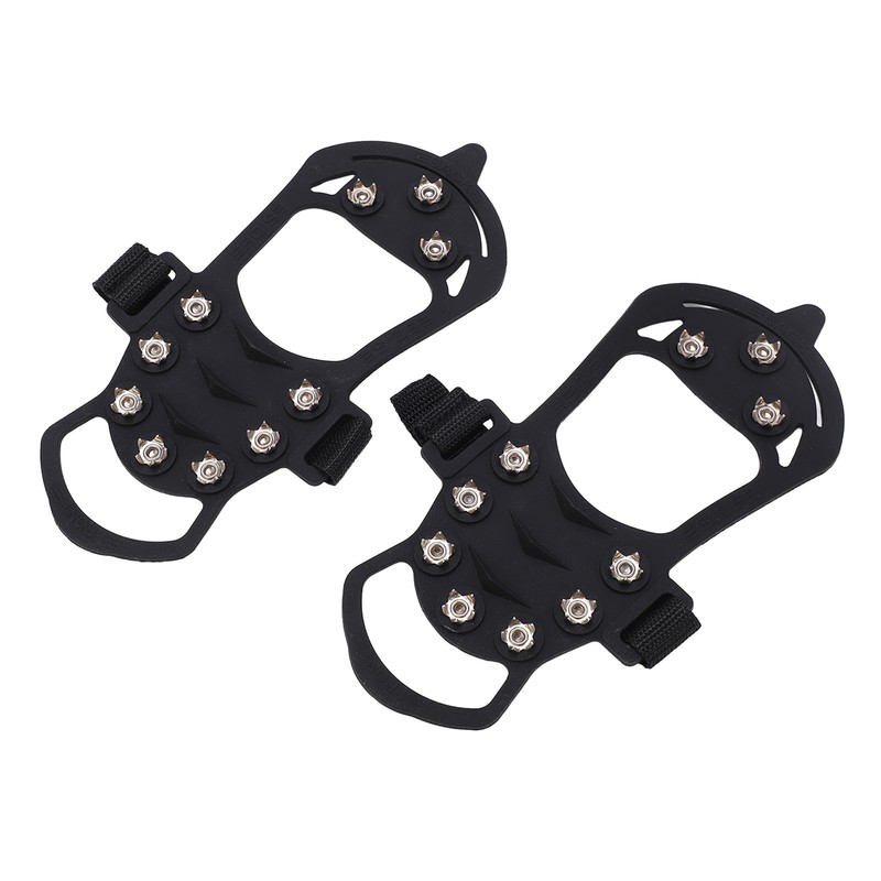 2pcs/set 10 Tooth Crampons Shoe Cover Rustproof Durable Mountaineering Ice