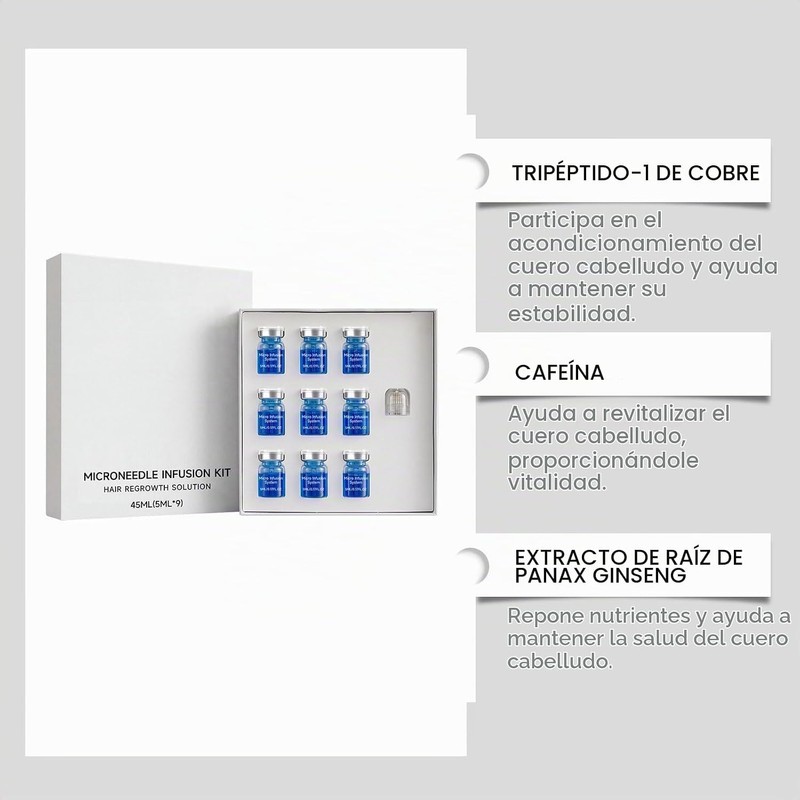 Péptidos de Cobre Cabello, Copper Peptide Serum, Mild Maintenance for