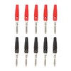 P3008 10PCS 4mm Plated Banana Plug Jack Speaker Amplifier Test