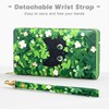 Womens Wallet, RFID Wristlet Wallets for Women, Cute Ladies Clutch