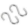 PATIKIL S Hooks, 2 Pack 2.6 Inch 304 Stainless Steel