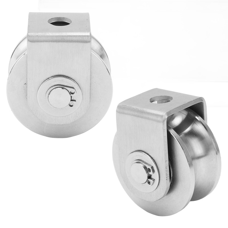 U Type Groove Wheel Stainless Steel Track Pulley for Sliding