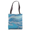 Ocean Waves Abstract Tote Bag