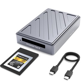 USB4.0 40Gbps CFexpress Type B Card Reader, CFexpress 4.0 Type B Reader for Professional Filmmakers, Photographers, Optimized for Express Transfer of Files/Large Storage, USB-C to C Cable Included