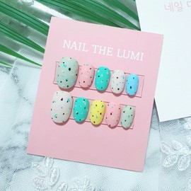[Discount] Pastel Nail · ˜· Handmade Nail Tips - Short Ballerina / [할인] 파스텔 네일 ·͜· 수제네일팁 - 숏 발레리나