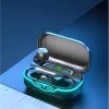 Waterproof TWS In-Ear Wireless Neck Band Earphones with LED Battery