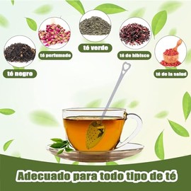 FLYSKY Infusor de té Acero Inoxidable, Set de 10 Filtro de te para, Colador de té de Hojas, Colador de Juego de Infusores de té de Acero Inoxidable, Infusor de té Suelto, Difusor de Intervalos de té