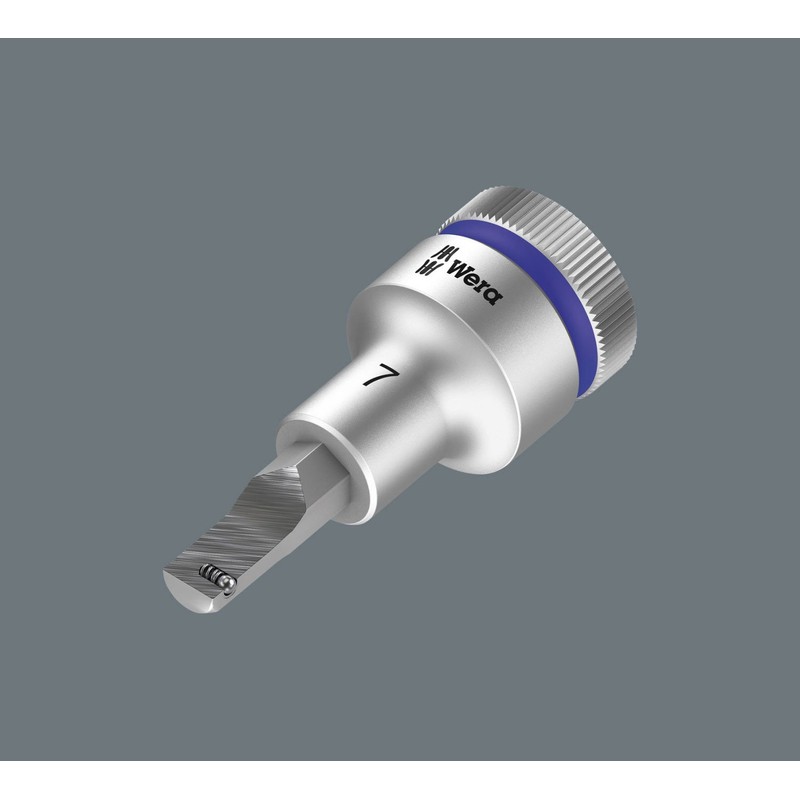 Wera 05003043001 8740 B Holding Function Zyklop in-Hex Bit-Socket, Blue,
