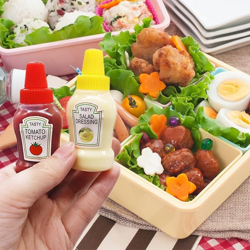 8 Pcs Mini Condiment Squeeze Bottles,23ml Condiment Squeeze Bottle,Plastic Portable