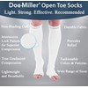 Doc Miller Open Toe Compression Socks 1 Pair 30-40 mmHg