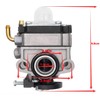 Hippotech 16100-ZM5-803 Carburetor with Fuel Line Kit for Honda 4