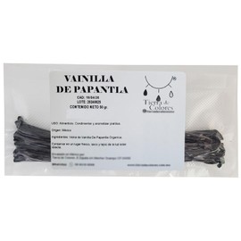 Tierra de Colores - Vainilla Organica Entera Y 100% Natural De Papantla 50gr Vainas