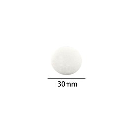 10PCS Fabric Cloth Covered Button,Metal Shank Round Sewing Buttons,White Buttons 30mm,Buttons for Hats