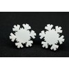 Miniblings Snowflake Stud Earrings Snow Winter Ice Crystal Handmade Fashion
