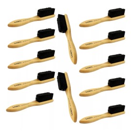 Lobo Profesional Cepillo Limpiador Madera Barberia Cerdas Suaves  12pzas