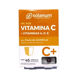 Solanum Vitamina C Solanum 45 Cápsulas C+