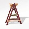 SHENGOCASE 3-Tier Modern Boho Style A Frame Wooden Cat Tree