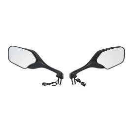 TCMT Rear View Mirrors LED Turn Signals Fit For Honda CBR1000RR 2008-2016 2009 2010