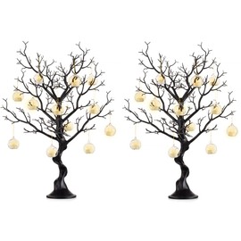 Manzanita Branches Tree Centerpieces for Tables - 30" Black Tree Branches for Decoration, Tall Decorative Tree Natural, Fake Bare Tree, Ornament Tree Display Birch Tree for Christmas, Birthday, 2 Pcs