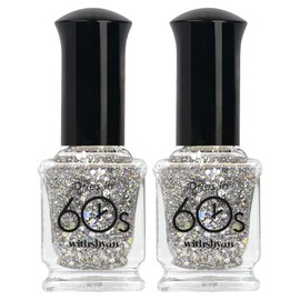 With Shan 60 second nail polish, M098 Crush Pop, 9ml, 2 pcs / 위드샨 60초 매니큐어, M098크러쉬팝, 9ml, 2개
