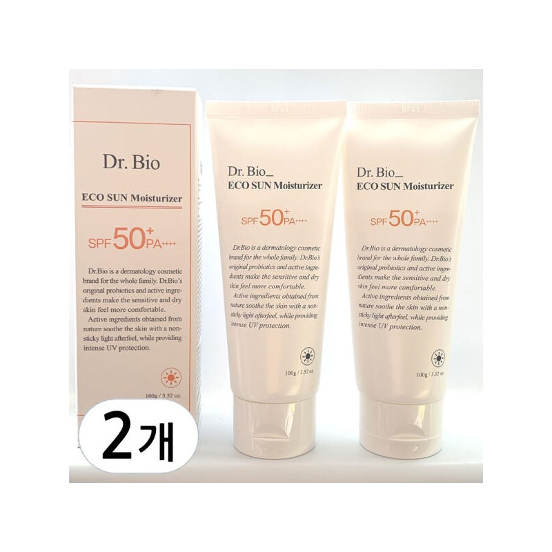 Dr. Bio 닥터바이오 에코 선 모이스처라이저 100g 2개(1.+1.) Dr. Bio