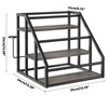 Vantimo Coffee Syrup Rack Organizer, 3 Tier Countertop Storage Shelves,
