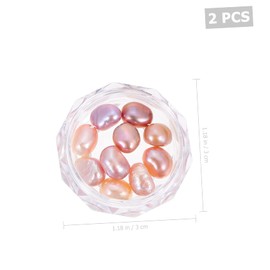 BIUDECO Nail Art Pearls 2 Pack Irregular Shape Pearl Manicure Decor DIY Manicure Charms Fake Nail Ornaments Manicure Accessories