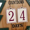 Advent Calendar 2024 Christmas Tree Decor, Rustic Wooden Tree Decorations