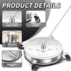 19" Pressure Washer Surface Cleaner with 4 Wheels - Stainless