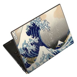 Laptop Skin Stickers for LAVIE, FMV, LIFEBOOK, Dynabook, Lenovo, Thinkbook, IdeaPad, HP, Pavillon, ENVY, Elite, Dell, Vostro, Inspiron, VAIO, Japanese Style, Sea 003250