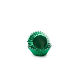 Fox Run Green Foil Disposable Bake Cups, 1.75 x 1.75 x 1