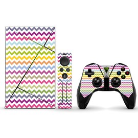 MightySkins Skin Compatible with NVIDIA Shield TV wrap Cover Sticker Skins Rainbow Chevron
