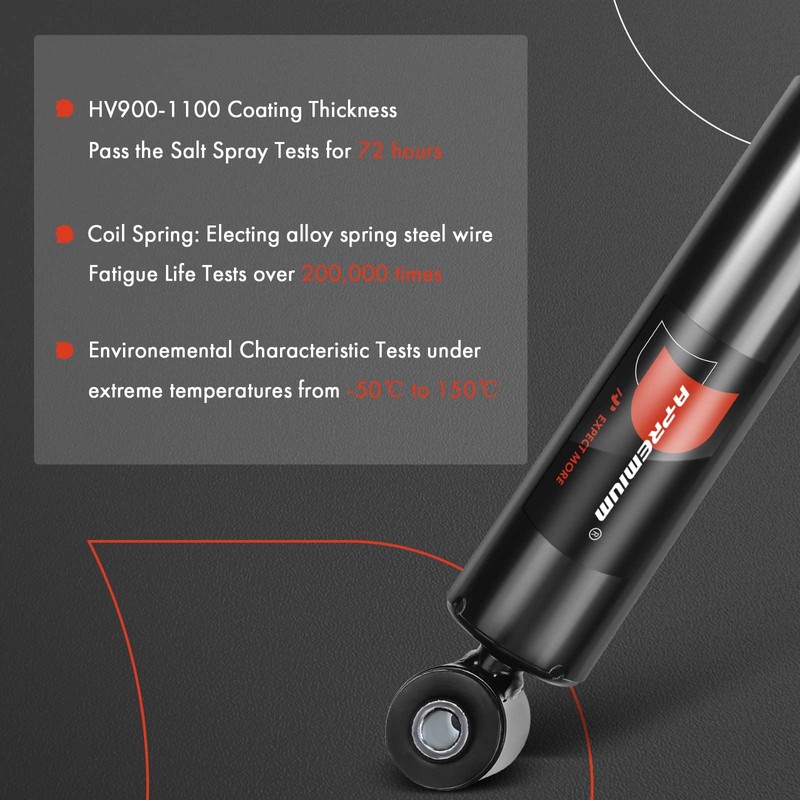 A-Premium Rear Pair (2) Shock Absorber Compatible with Volkswagen Vanagon
