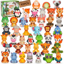 Party Favors for Kids, 42Pcs Animal Squishy Toys, Bulk Kawaii Mini Squishies Toys for Goodie Bag Stuffers, Birthday Party Giveaways, Treasure Box Prizes for Classroom, Small Gifts for Party Bags