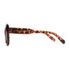 OUWEN Trendy Cat Eye Polarized Sunglasses Ladies Crystal Tortoise Shell
