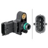 HELLA 6PP 358 152-051 Sensor, boost pressure - 3-pin connector