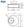 Kair Rotating Elbow Bend Adaptor 204mm x 60mm to 100mm