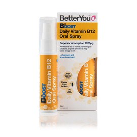 BetterYou Boost Oral B12 Energy Helps Fatigue Spray 25ml 40 Days Supply