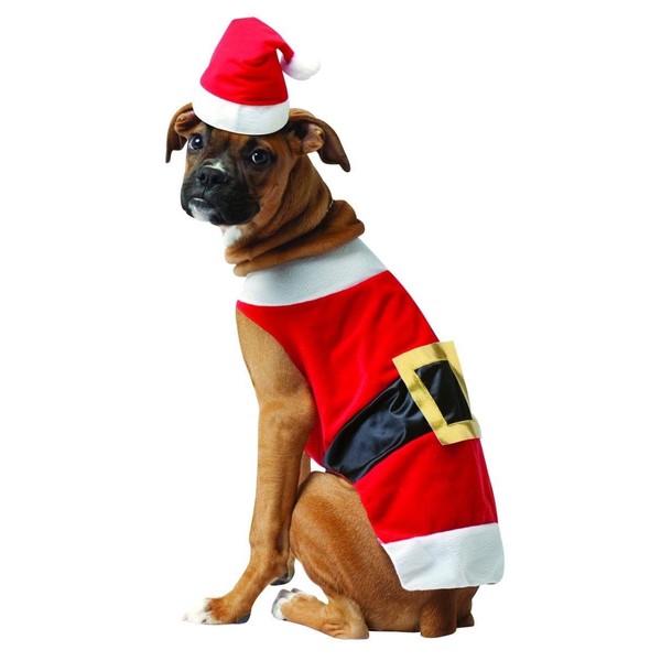 Rasta Imposta Santa Claus Christmas Dog XMAS Pet Costume Large