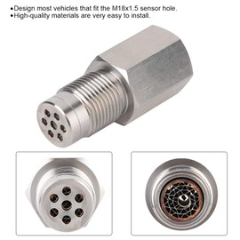 Car Universal Oxygen Sensor, Oxygen Sensor Extension, M18 x 1.5 O2 Sensor Spacer, Stainless Steel Extender, Spacer Adapter, Oxygen Sensor Extension, Mounting Protrusion O2 Sensor Eliminator Extender