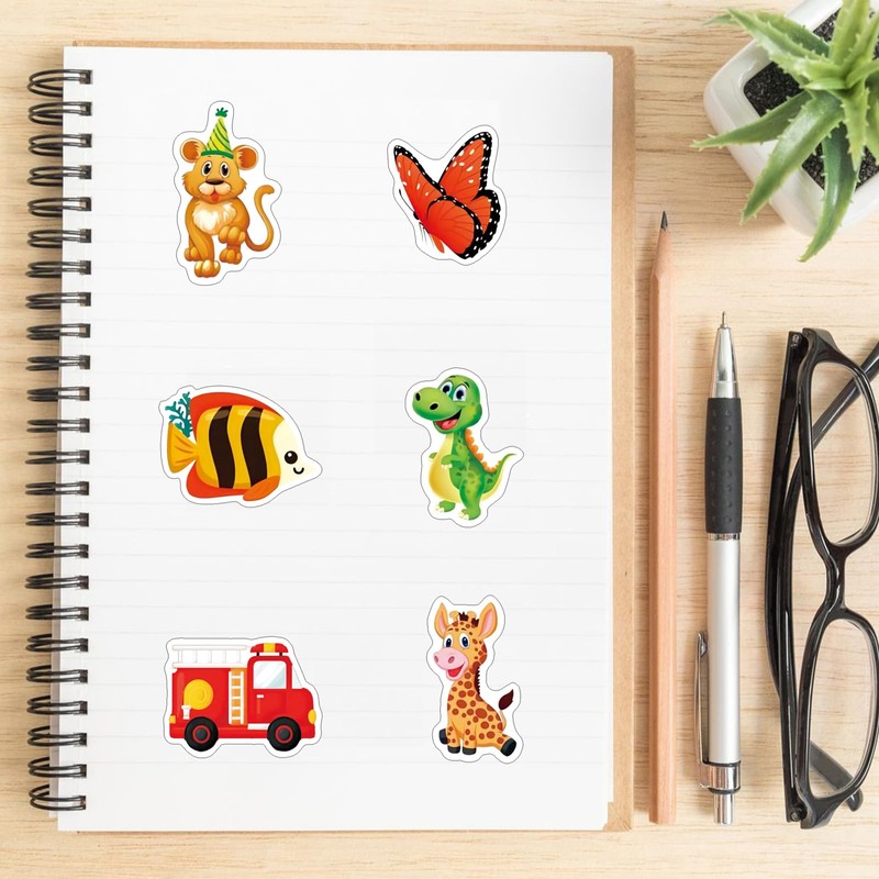 Stickers for Children Boys Girls PVC 20 Sheets
