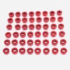 Unbranded Red Engine Bolt Cover Kit For Harley Dyna Street
