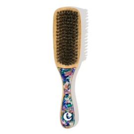 Curldo Slick Back Hair Brush, Smoothing Bristle Brush for Wet, Dry, Wavy, Curly & Afro Hair - Brush for Sleek Ponytail Bun, Smoothing Baby Hairs, Flyaways, Edge Control