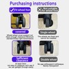 CJKDXDH Silicone Luggage Wheel Covers, 8 Pcs Anti Noise Wear-Resistant