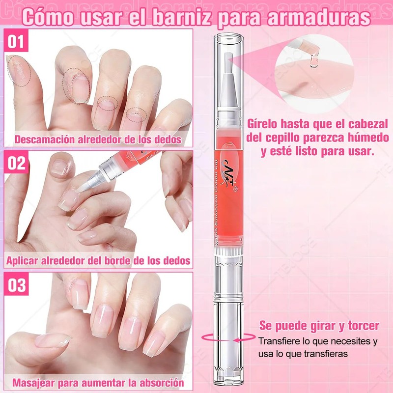 Kit Gel De Extención De Uñas Esmaltes Mate Cepillo Manicure